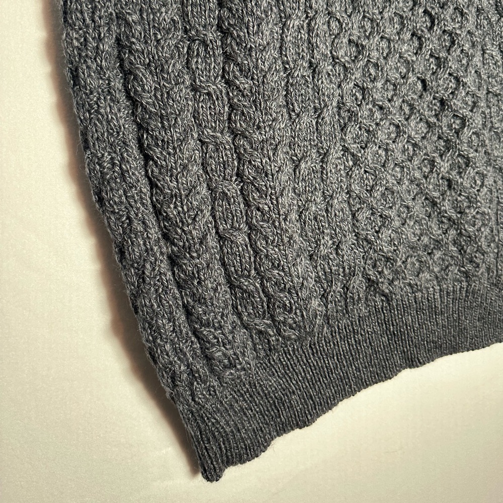 Aran Woollen Mills 100% Merino Wool Sweater Vest | Made in Ireland | Size L - Picture 2 of 6